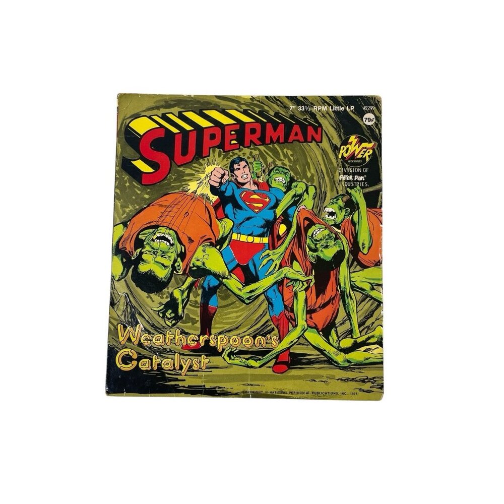 VTG Power Records Superman 33 1/3 Vinyl Weatherspoon’s Catalyst